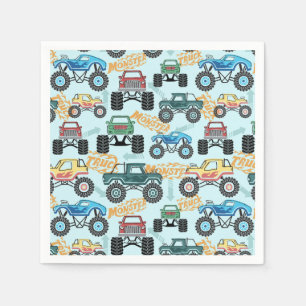Monster-Truck-Papier-Tischservietten, Jungen-Gebur Serviette