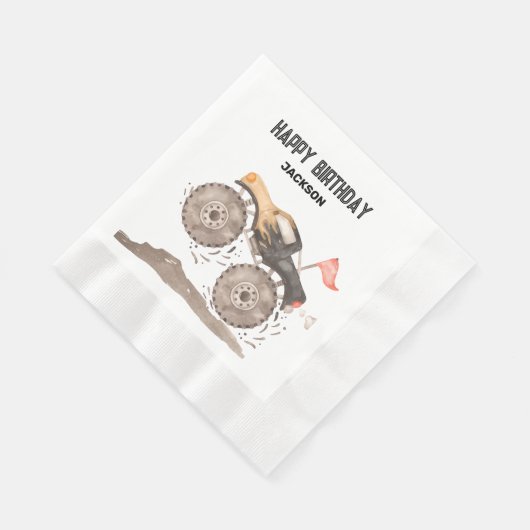 Monster Truck Papierservietten (Ecke)