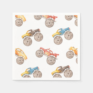 Monster Truck Party Napkins Monster Trucks Serviette