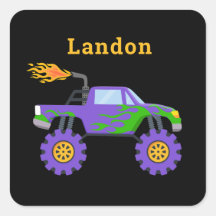 Monster Truck Personalisierter Name Cool