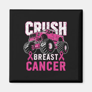 Monster Truck Pink Brustkrebs Bewusstsein Kinder b Magnet