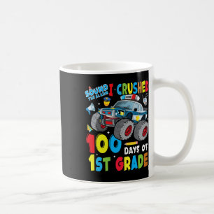 Monster Truck Polizeiwagen 100 Tage Schule 1. Gr Kaffeetasse
