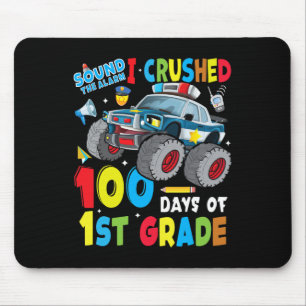 Monster Truck Polizeiwagen 100 Tage Schule 1. Gr Mousepad