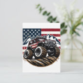 MONSTER TRUCK POST CARD POSTKARTE (Stehend Vorderseite)