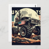 MONSTER TRUCK POST CARD POSTKARTE (Vorne/Hinten)