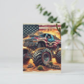 MONSTER TRUCK POST CARD POSTKARTE (Stehend Vorderseite)