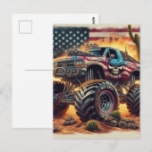 MONSTER TRUCK POST CARD POSTKARTE (Vorne/Hinten)
