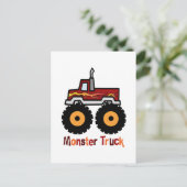 Monster Truck Postkarte (Stehend Vorderseite)