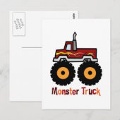 Monster Truck Postkarte (Vorne/Hinten)