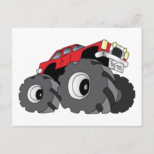 Monster Truck Postkarte (Vorderseite)