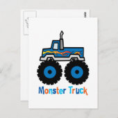 Monster Truck Postkarte (Vorne/Hinten)