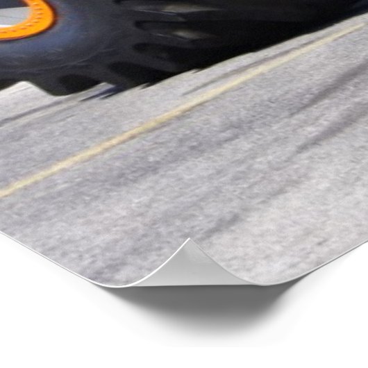 Monster Truck Print Poster (Ecke)