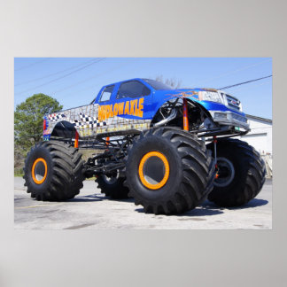 Monster Truck Print Poster