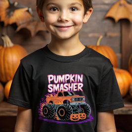 Monster Truck Pumpkin Smasher für Kinder Halloween T-Shirt