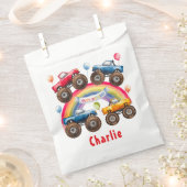 Monster Truck Rainbow Boy Birthday Bash Geschenktütchen (Ausgeschnitten)