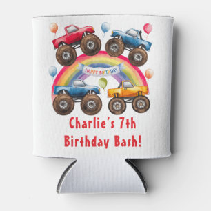 Monster Truck Rainbow Boy Birthday Bash Gevor Dosenkühler
