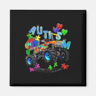 Monster Truck Rätsel Niedliche Kinder Autismus Bew Magnet