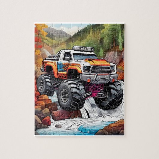 Monster Truck-Rätsel Puzzle (Vertikal)
