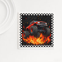 Monster-Truck-Renn-Geburtstagsservietten
