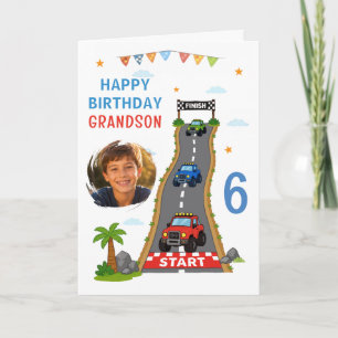 Monster Truck Rennstrecke Alles Gute zum Geburtsta Karte