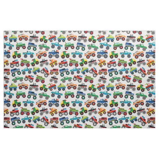 Monster Truck Repetiergewebe Stoff (Fat Quarter (45,7 x 55,9 cm))