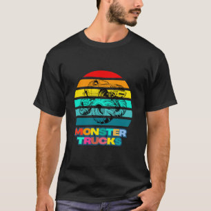 Monster Truck Retro Kleinkinder Jugendliche Erwach T-Shirt