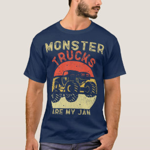 Monster Truck Retro Sunset Vintag Monster LKW T-Shirt