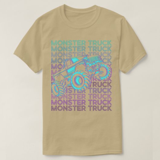 Monster Truck Retro T-Shirt (Design vorne)