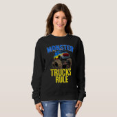 Monster Truck Rule Monster For men Women Kids Sweatshirt (Vorne ganz)