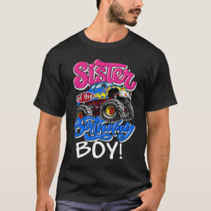 Monster Truck Schwester des Geburtstags T-Shirt