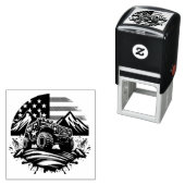 MONSTER TRUCK SELBSTINKENDE BRIEFMARKE PERMASTEMPEL (Beispiel)