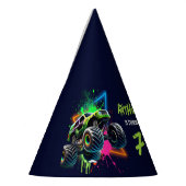 Monster Truck Shark Birthday  Partyhütchen (Links)