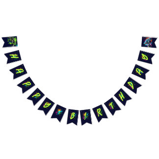 Monster Truck Shark Birthday Wimpelkette