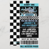 Monster Truck Shark Invite Einladung (Vorne/Hinten)