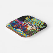 Monster Truck Showdown High-Speed Racing Square Pappteller (Gewinkelt)