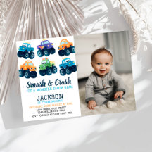 Monster Truck Smash and Crash Birthday Foto