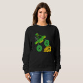 Monster Truck St Patrick Day Kinder Kleinkinder 3 Sweatshirt (Vorne ganz)