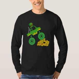 Monster Truck St Patrick Day Kinder Kleinkinder 3 T-Shirt