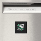 Monster Truck St. Patrick's Day Dinosaur Glücklich Magnet (In Situ (Geschirrspüler))