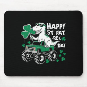 Monster Truck St Patricks Day Dinosaur Glücklicher Mousepad