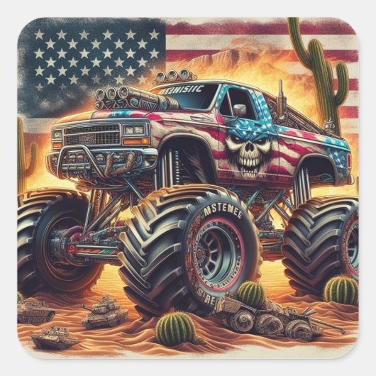 MONSTER TRUCK STICKER (Vorderseite)