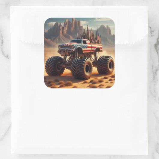 MONSTER TRUCK STICKER (Tasche)