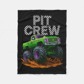 Monster Truck T Crew Family Matching Birthday Part Fleecedecke (Vorderseite)