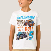 Monster Truck This Is How I Roll - 5th Birthday T-Shirt (Vorderseite)
