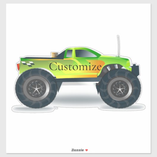 Monster Truck Thunder_Cove Aufkleber (Blatt)