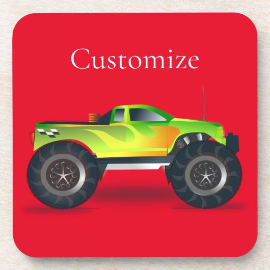 Monster Truck Thunder_Cove Getränkeuntersetzer (Vorderseite)