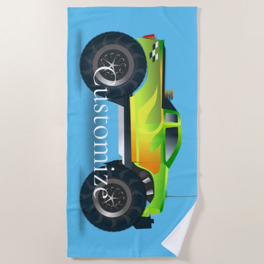 Monster Truck Thunder_Cove Strandtuch (Vorderseite)