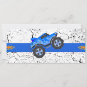 Monster Truck Ticket Geburtstag Einladung (Rückseite)