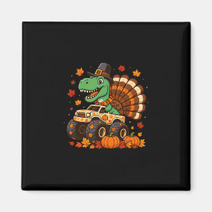 Monster Truck Trex Dinosaurier Truthahn Fall Thank Magnet