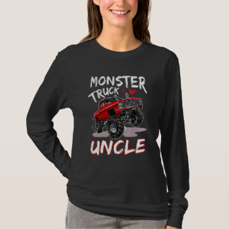 Monster Truck Uncle Driver Family Matching Trucks T-Shirt